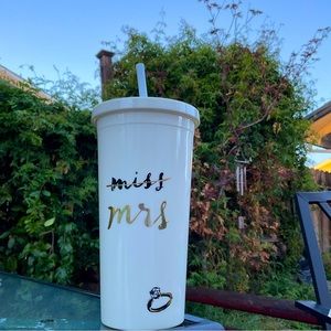 Kate Spade Miss to Mrs Coffee Tumbler Bride Wedding